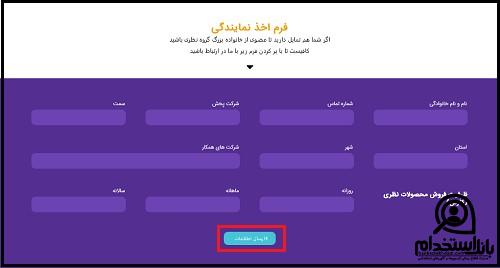 اخذ نمایندگی شرکت نظری